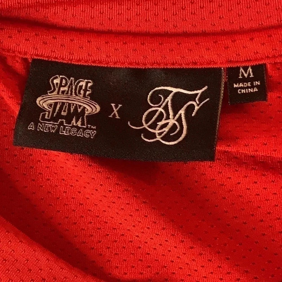 SikSilk Space Jam T Shirt Jersey Relaxed Fit Bugs Bunny #1 Men’s Medium NWT - Picture 7 of 10